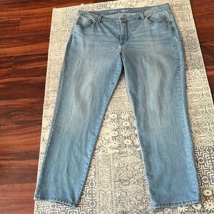 Straight leg jeans size 18W